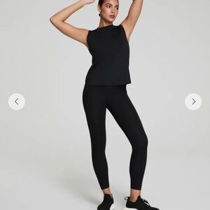 SPANX Booty Boost 7/8 Leggings – Very Black – Size L, NWT